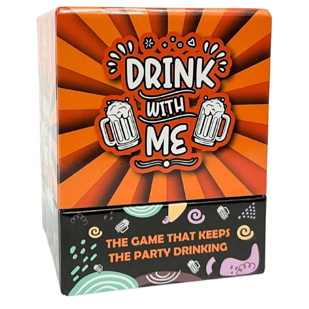 RESERVED 💜Drink With Me Card Game - Orange and Black